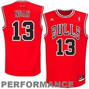 NBA adidas Joakim Noah Chicago Bulls Youth Revolution 30 Performance Jersey - Red (Large)
