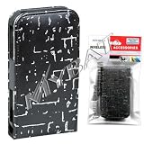 Designer Black Leather PU VERTICAL Case Cover Pouch Protective for Apple iPhone Touch iTocuh
