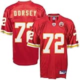 Reebok Kansas City Chiefs #72 Glenn Dorsey Red NFL Equipment Replica Jersey
