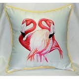 Betsy Drake HJ384 Two Flamingos Art Only Pillow 18