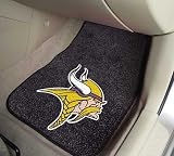 Minnesota Vikings Printed Carpet Car Mat 2 Piece Set