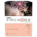 Boise Fireworx Colored Cover Stock, 65 lb, 8.5 x 11 Inches, Jammin' Salmon, 250 Sheets per Pack (MP2651-SN)