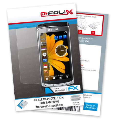 FoliX FX-Clear Displayschutzfolie f&uuml;r Samsung i8910-HD Omnia-HD / i-8910HD OmniaHD - Displ Preisvergleich