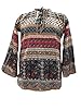 Multicolor Tunic Forest Print Cotton Large Top