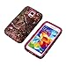 S5 Case,Galaxy S5 Case, OMIU(TM) Forest Pattern Hybrid Hard Soft Combo Shock-Absorption Bumper Back Case Cover Protector Fit For Samsung Galaxy S5 i9600(Rose Red), Sent Screen Protector+Stylus