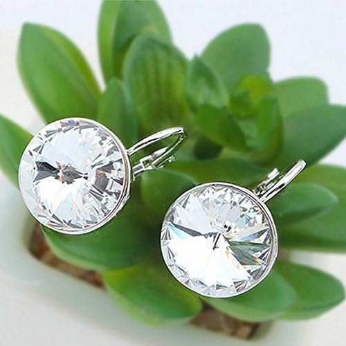 Amare Tutto Large Bella SWAROVSKI Element Crystal Earrings - Clear