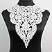 Yontree Neckline Collar Costume Venise Lace Applique Bridal Wedding Applique White 1 Pc