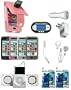 13-piece FULL ACCESSORY BUNDLE SET for Apple iPhone 1st Generation: iPhone Pink Flip Leather Case + Pink silicone skin case + Clear Silicone skin case + Smoke Silicone skin case+ Black Silicone skin case+ FM Transmitter + Foldable Speaker + USB Wall Charger + USB CAR Charger + Premium White Stereo Headphone + 2XScreen Protecto+ iPhone Headphone Adapter Cable
