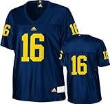 Michigan Wolverines Women's Football Jersey: adidas Navy #16 Replica Women's Football Jersey