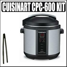 Cuisinart CPC-600 1000-Watt 6-Quart Electric Pressure Cooker (Stainless Steel and Black) by Cuisinart