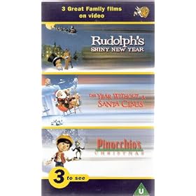 Rudolph's Shiny New Year / The Year without a Santa Claus / Pinocchio's Christmas [VHS]