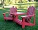 3 Piece Conversation Set In Cherry Red