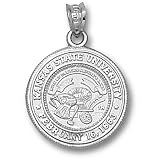 Kansas State University Seal Pendant (Silver)