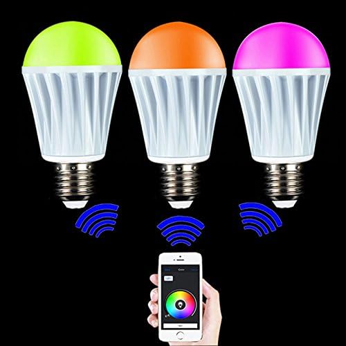 Wireless Bluetooth Controlled Smart LED Bulb 7W E27 RGBW Magic Light