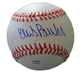 Ellis Burks Autographed ROLB Baseball, Boston Red Sox, Colorado Rockies, San Francisco Giants, Proof Photo of Ellis Signing for Us.