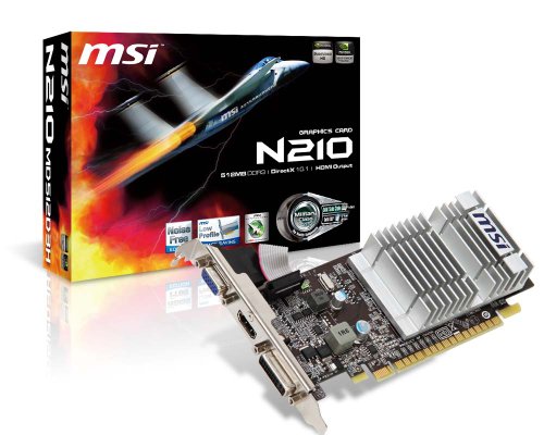 MSI Ready Low Profile Card (N210-MD512D3H/LP)