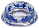 K9 Designer Cat Bowl with Blue Fishbone Insert