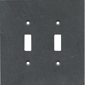 CHARCOAL SLATE Switchplates Outlet Covers, Rockers, GFCI 2 Toggle by Switch Hits Switchplates