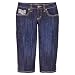 Girls' Xhilaration� Embroidered Denim Capri Pants - Dark