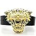 Designer Tiger Face Iced Out Gold Hip Hop Belt Buckle