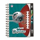 Miami Dolphins Deluxe Hardcover, 5 x 7 Inches Notebook and Pen Set, Team Colors (12024-QUO)