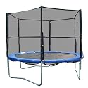 8ft Round Galvanised Trampoline Complete With Enclosure