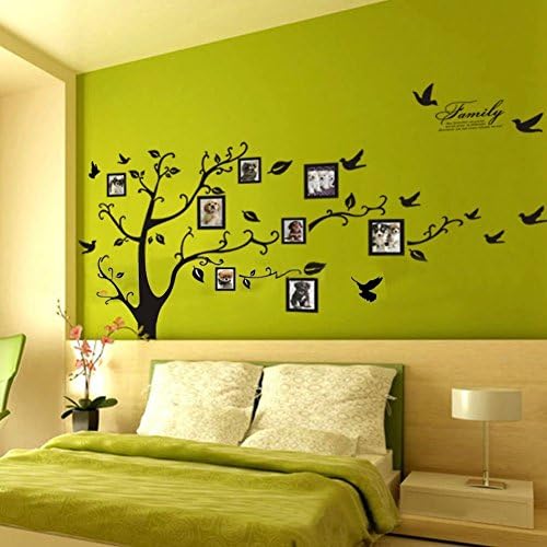 SoMarket Memory Tree Photo Tree Wall Vinly Decal Decor Sticker Removable Wall Decal for Living Room (180*250cm)
