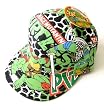 TMNT Teenage Mutant Ninja Turtles All Over Print Green Flex-fit Flat-bill Hat