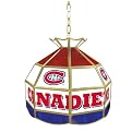NHL Montreal Canadians Stained Glass Tiffany Lamp - 16" dia.