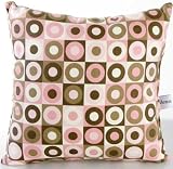 Tickled Pink Large Circle Pillow by Glenna Jean