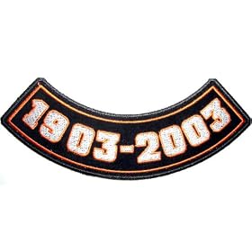 Harley Davidson Inspired Patch~ 100th Anniversary 1903-2003~ Approx 8