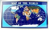 Jeweler's Quality! Blue Lapis Gemstone Globe World Map