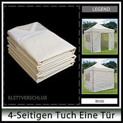 Loutoff NEU Faltzelt Seitenw�nde (inkl. Fenster) 3x3-4KL Beige