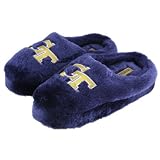 Georgia Tech Yellow Jackets Navy Blue Ladies Fuzzy Slippers