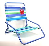 RIO Aloha Stripes 1-Position Portable Beach Chair by Rio Brands