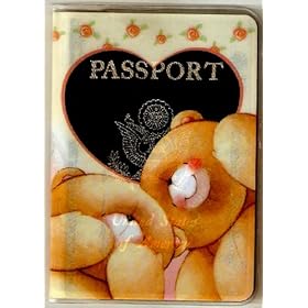  Forever Friends Teddy Bears Heart Love Passport Cover