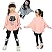 Gaorui Baby Girls Kids Bat Wing Loose Blouse T-Shirt Tops Clothes sweater hat Pattern