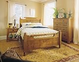 Attic Heirlooms California King Feather Bed in Natural Oak - Broyhill 4397- ....