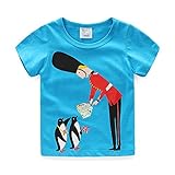 【SEBLES】ベビー 赤ちゃん キッズ 男の子 女の子 ユニセックス 半袖 Tシャツ プリント カラフル キャラクター ロゴ 春 夏 ラウンドネック コットン 綿(タイプE,130cm)