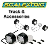 Scalextric Accessories - Le Mans Pack of 2 Hubs & Silicon Tyres