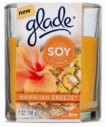 Glade Soy Candle, Hawaiian Breeze, 7-Ounce (Pack of 2)