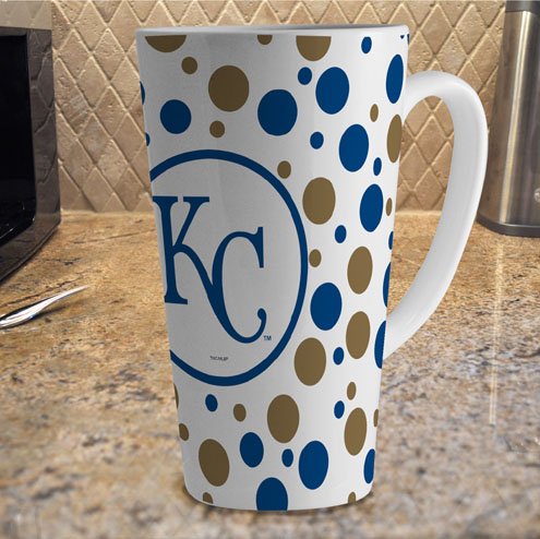 MLB Kansas City Royals 16-Ounce White Latte Mug