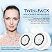 Beauty AngelsTM Compatible Replacement Facial Cleansing Brush Heads (2-Pack) designed for Sensitive Skin, fits Mia Mia2 Mia3 (Aria), SMART Profile Alpha Fit Pro Plus and Radiance Cleansing Systems