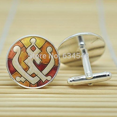 Pretty Lee Seal Monster In Silver Cufflinks Glass Cabochon Cufflinks C3176