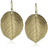 Privileged NYC Gold plated Leaf Earrings 1.5