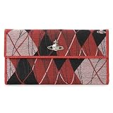 Vivienne Westwood ヴィヴィアンウエストウッド 2801 ARGYLE RED 長財布 サイフ レッド×アーガイルチェック[並行輸入品]