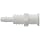 Value Plastics FTLLB220-1 White Nylon Tube Fitting, Female Luer Thread Style Panel Mount, 3/32" (2.4 mm) Tube ID x 1/4-28 UNF (Pack of 25)