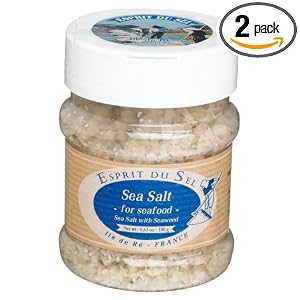 Esprit Du Sel Sea Salts - Seafood, 6.63-Ounce Containers (Pack of 2) by Esprit Du Sel