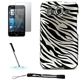 Silver and Black Zebra Design Cover / 2 Piece Snap On Crystal Protective Ha ....