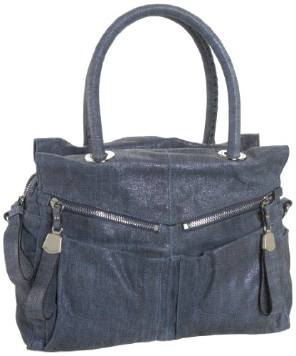 B. MAKOWSKY Ollie Metallic Weave Satchel